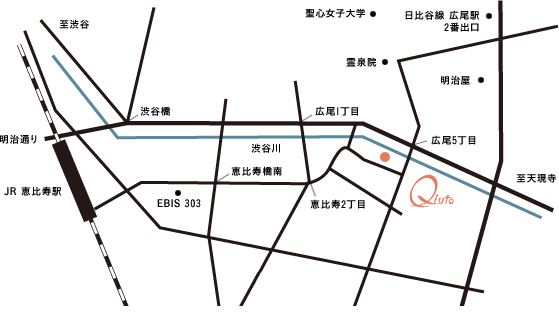 Qiutoまでの地図